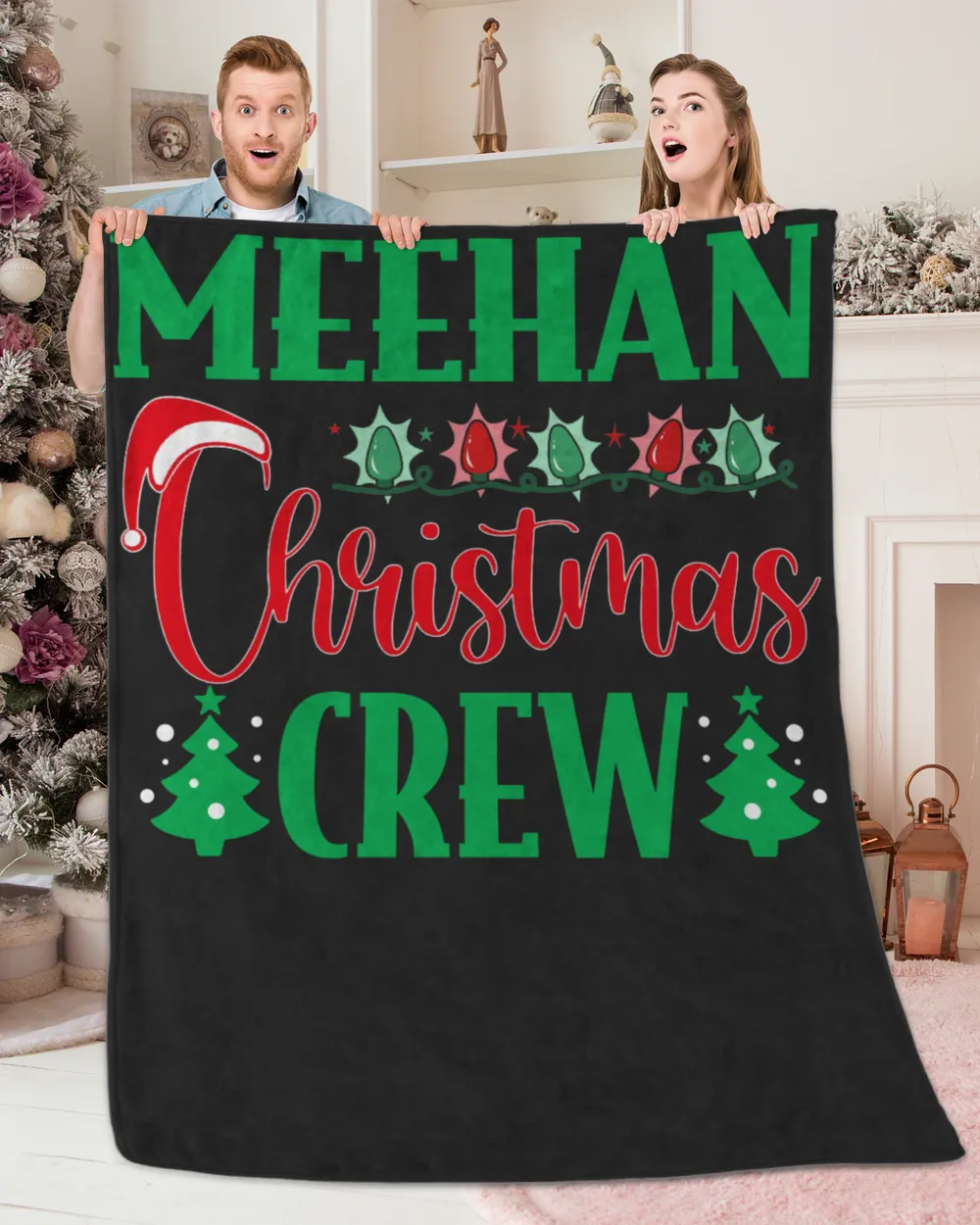 MEEHAN-NT-XM11 Premium Mink Sherpa Blanket (60x80in) black 60x80in