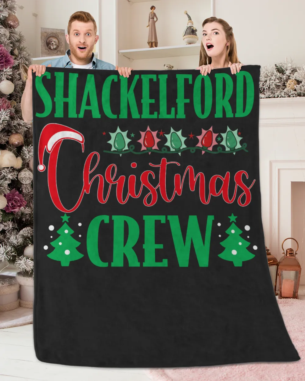 SHACKELFORD-NT-XM11 Premium Mink Sherpa Blanket (60x80in) black 60x80in