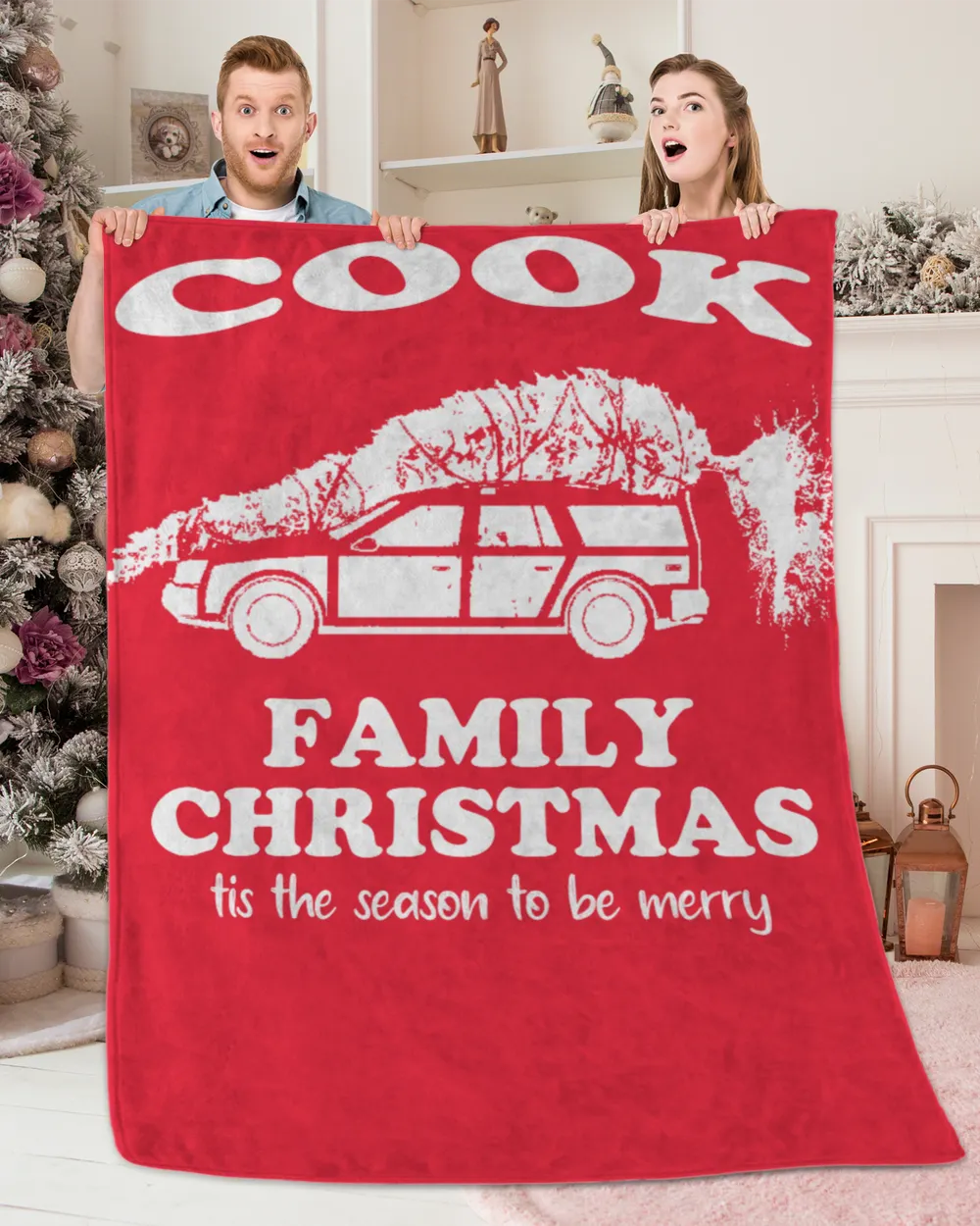 COOK-NT-XM6 Premium Mink Sherpa Blanket (60x80in) red 60x80in