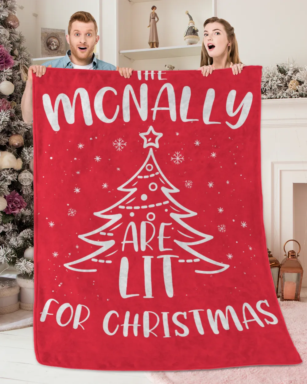 MCNALLY-NT-XM13 Premium Mink Sherpa Blanket (60x80in) red 60x80in