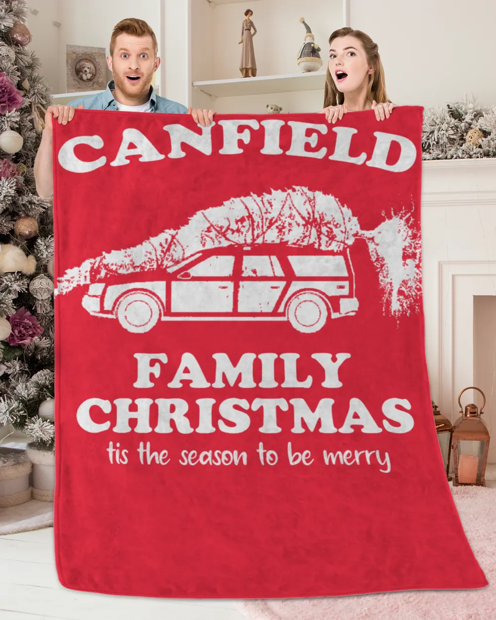 CANFIELD-NT-XM6 Premium Mink Sherpa Blanket (60x80in) red 60x80in