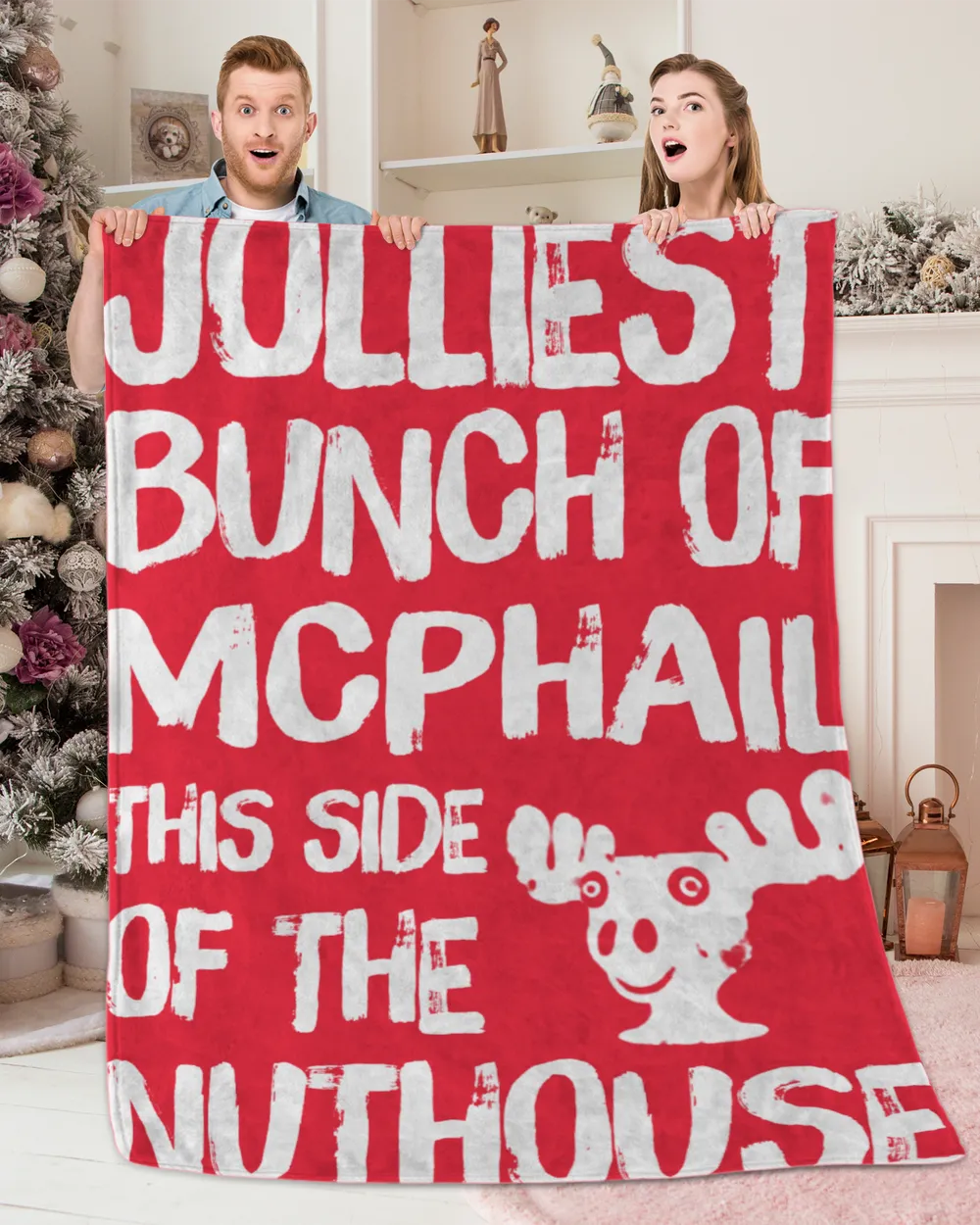MCPHAIL-NT-XM14-01 Premium Mink Sherpa Blanket (60x80in) red 60x80in