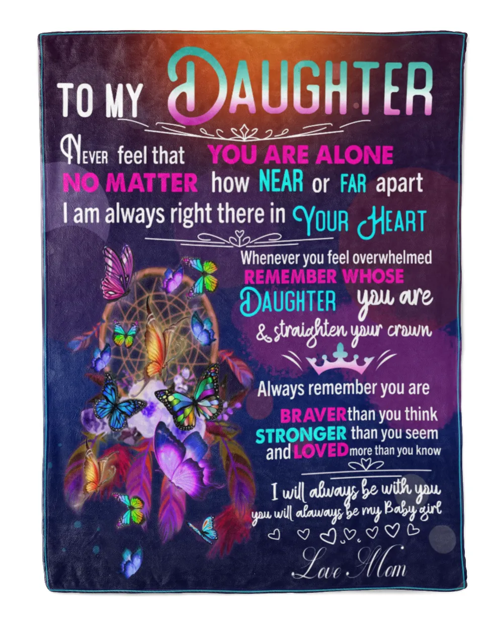 To My Daughter Butterfly Dream Catcher