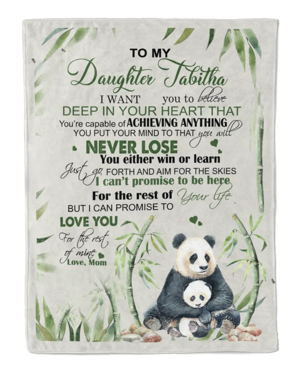 To my Daughter Panda