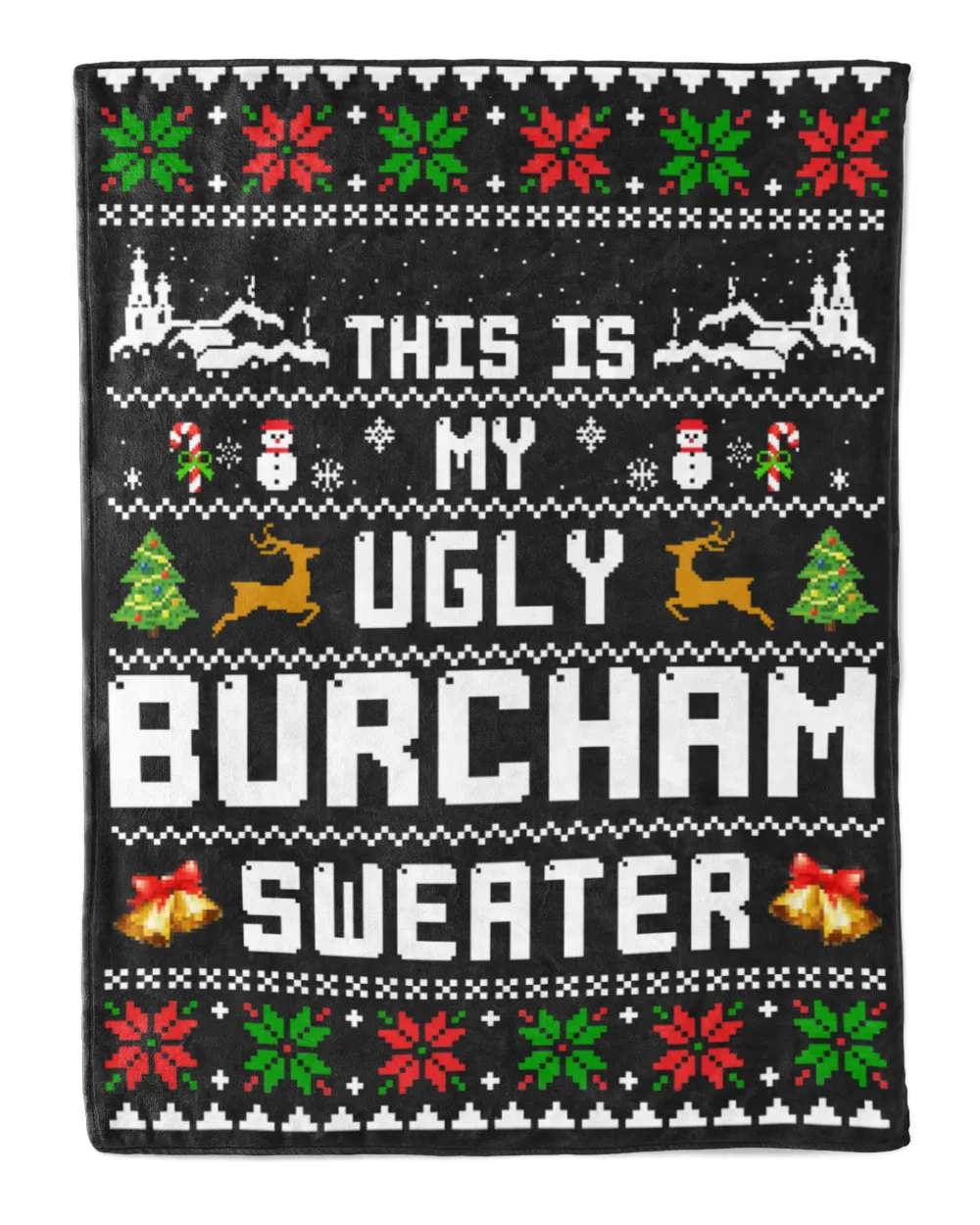 BURCHAM-NT-XM15-01 Premium Mink Sherpa Blanket (60x80in) black 60x80in