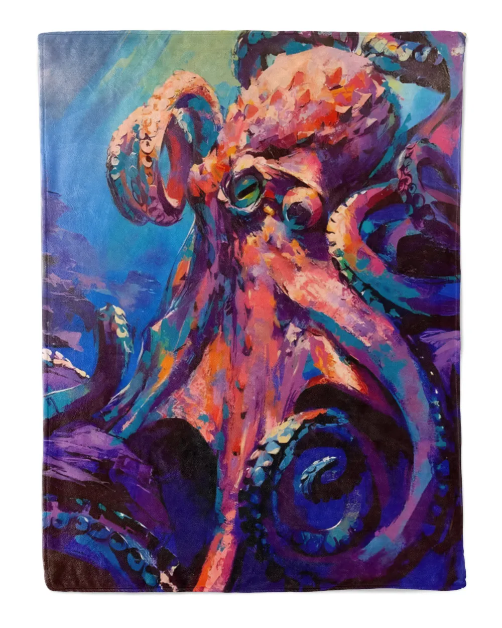 Rainbow Colorful Octopus Blanket