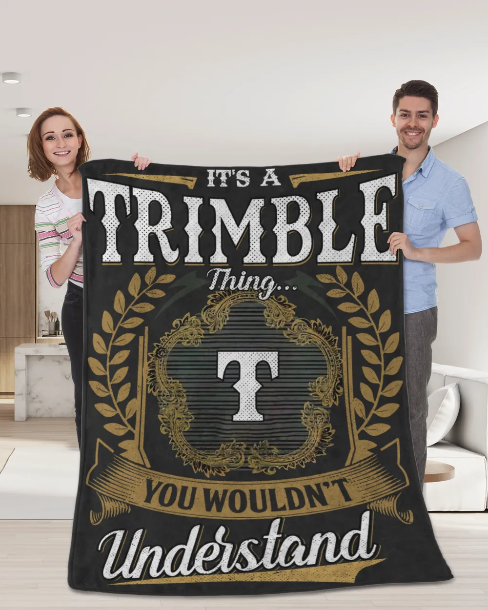 TRIMBLE-NT-B1 Premium Mink Sherpa Blanket (60x80in) black 60x80in