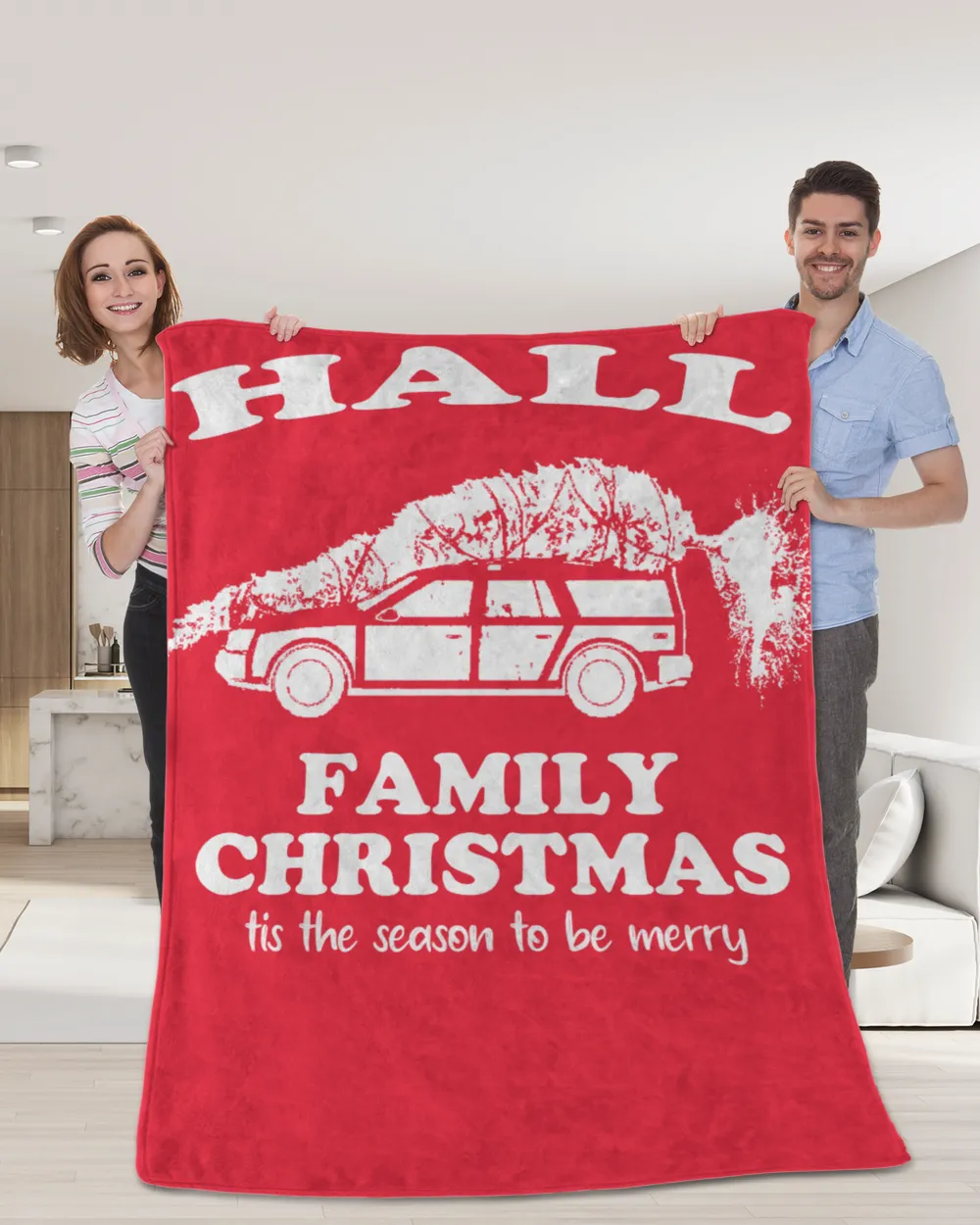 HALL-NT-XM6 Premium Mink Sherpa Blanket (60x80in) red 60x80in