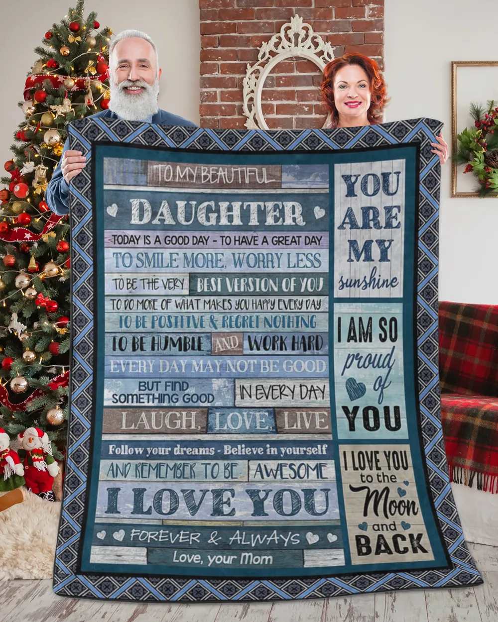 To My Daughter Never Feel That You Are Alone Blanket