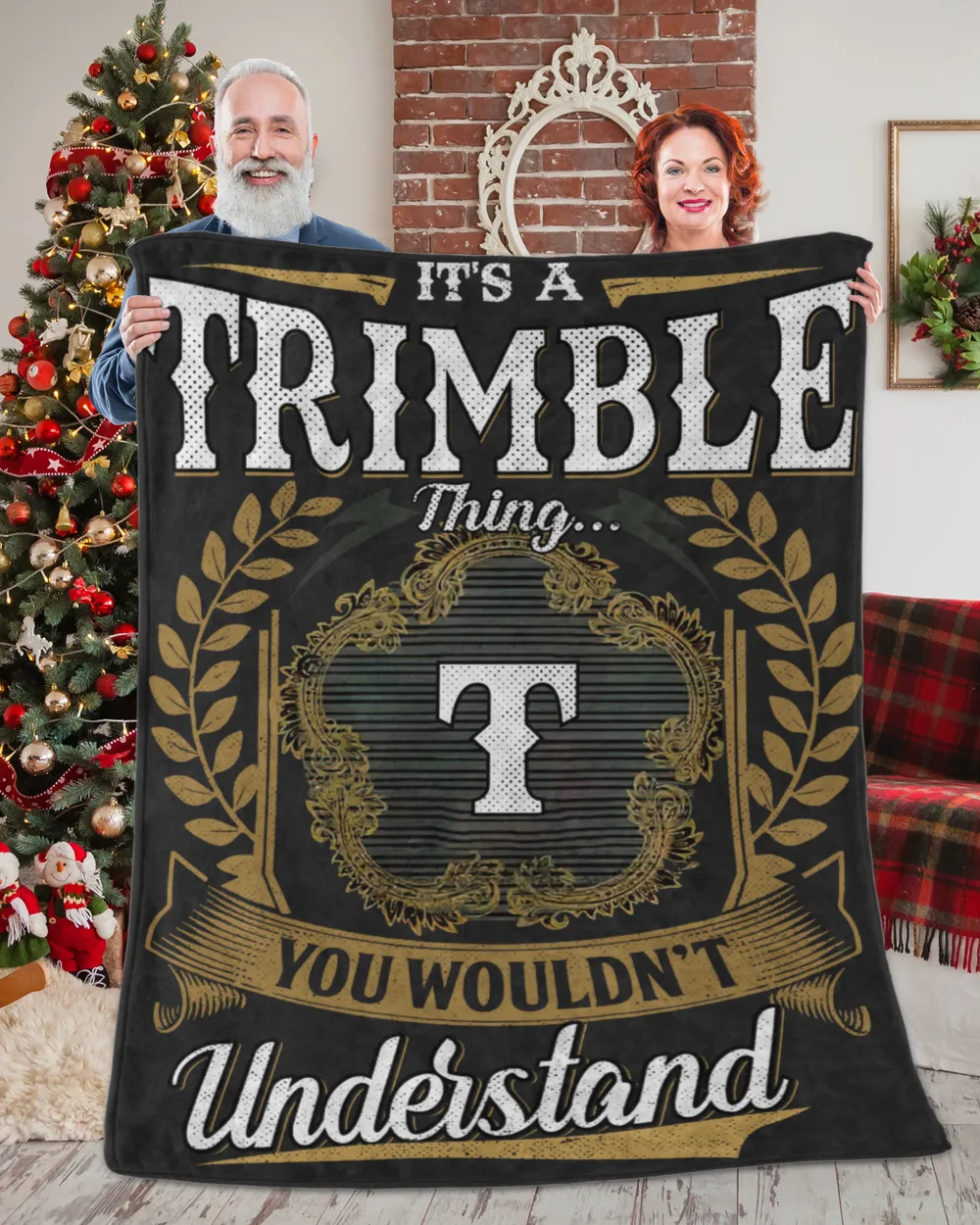 TRIMBLE-NT-B1 Premium Mink Sherpa Blanket (60x80in) black 60x80in