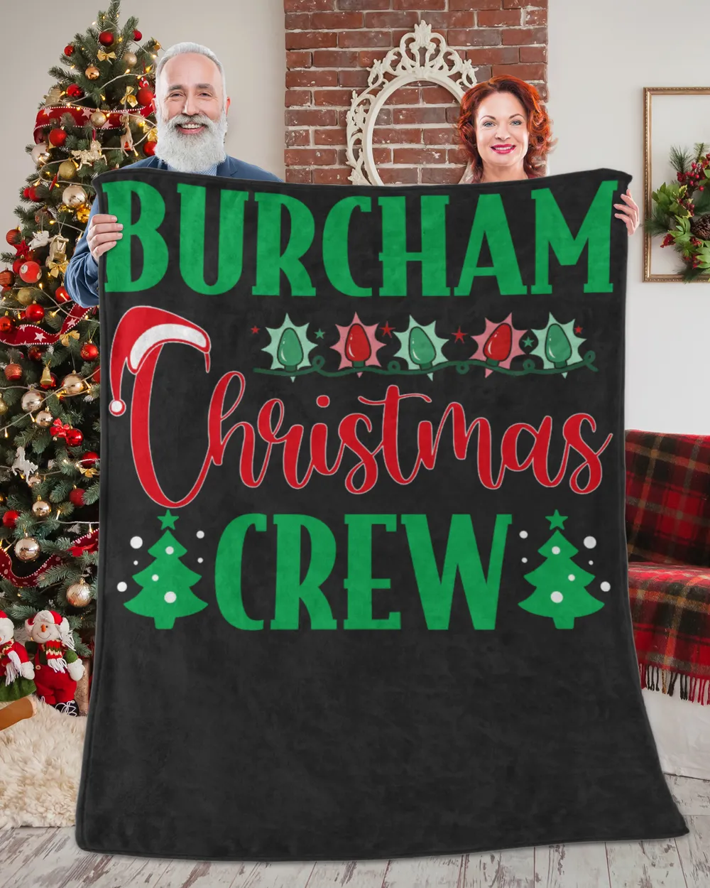 BURCHAM-NT-XM11-01 Premium Mink Sherpa Blanket (60x80in) black 60x80in