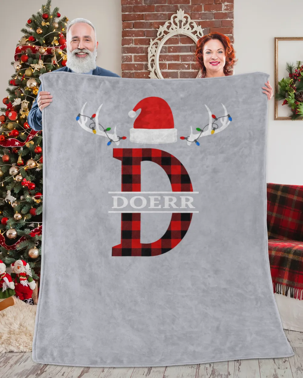DOERR-NT-XM16-01 Premium Mink Sherpa Blanket (60x80in) sport-grey 60x80in