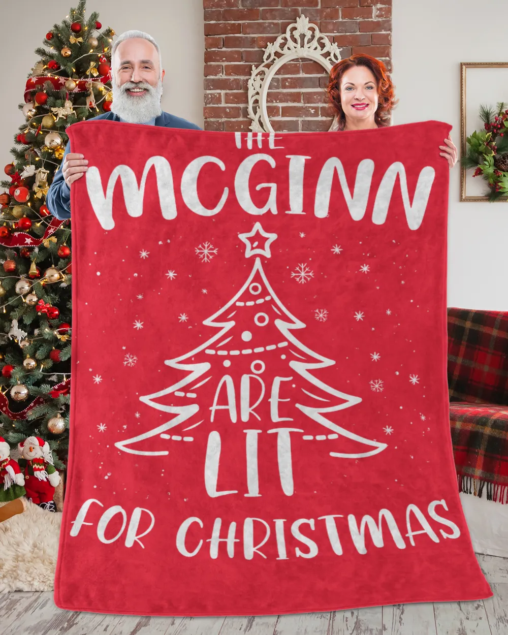 MCGINN-NT-XM13-01 Premium Mink Sherpa Blanket (60x80in) red 60x80in