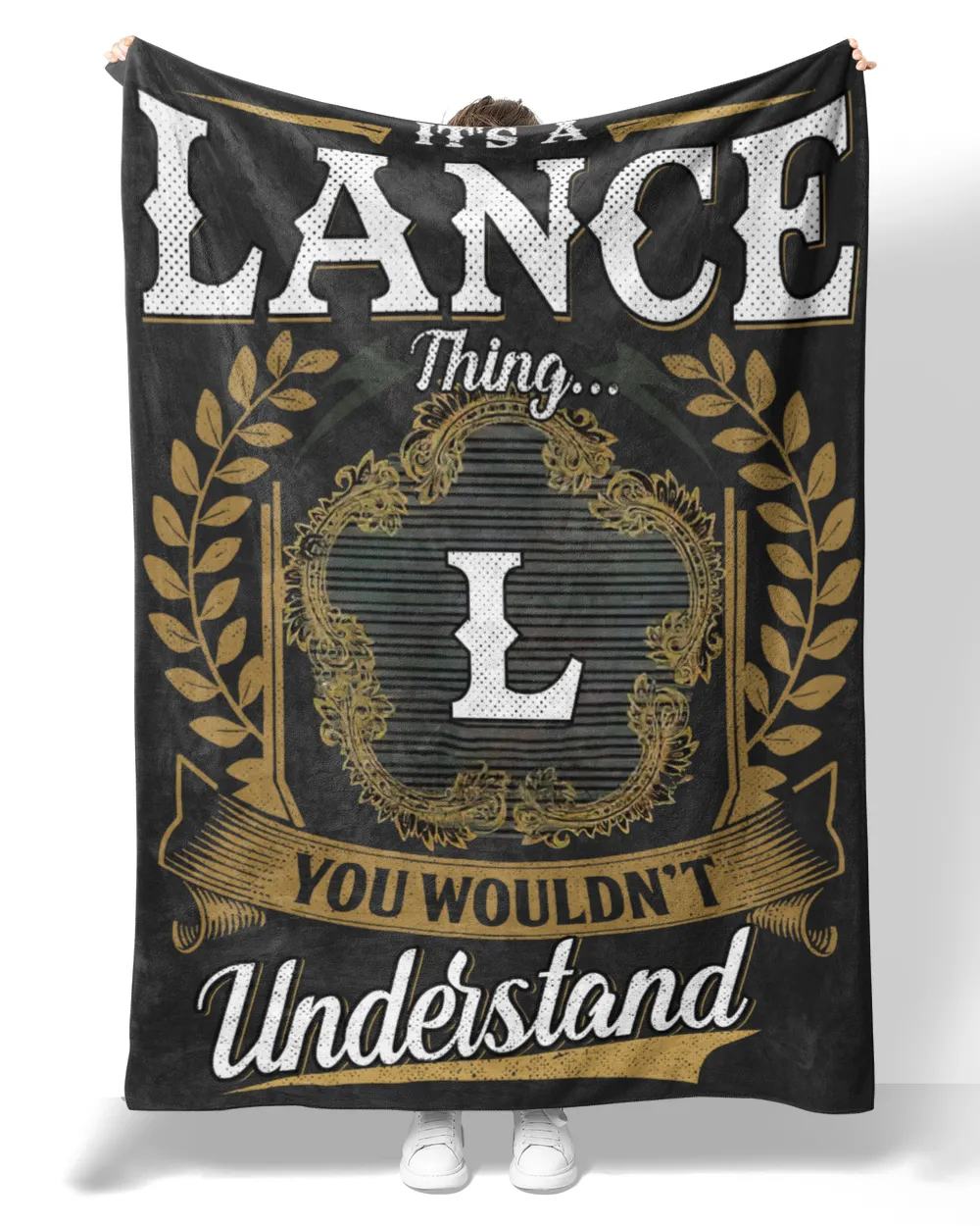 LANCE-NT-B1 Premium Mink Sherpa Blanket (60x80in) black 60x80in