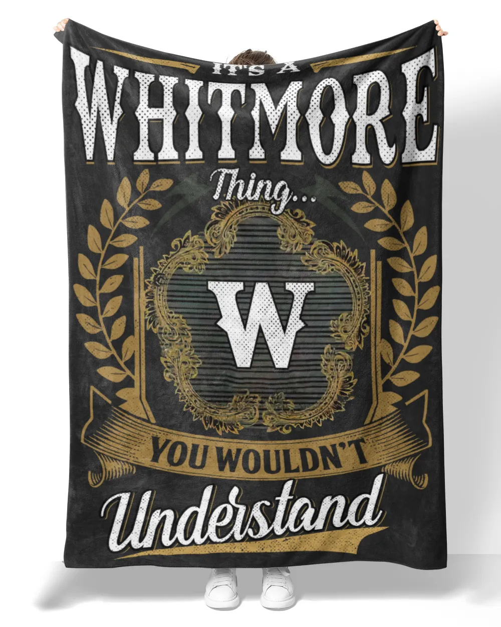 WHITMORE-NT-B1 Premium Mink Sherpa Blanket (60x80in) black 60x80in