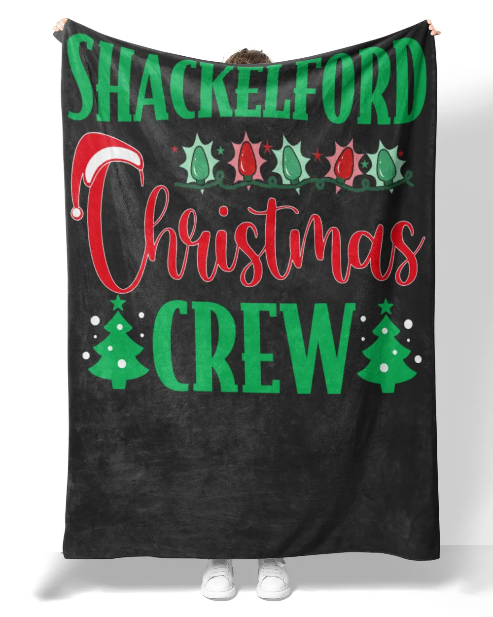 SHACKELFORD-NT-XM11 Premium Mink Sherpa Blanket (60x80in) black 60x80in