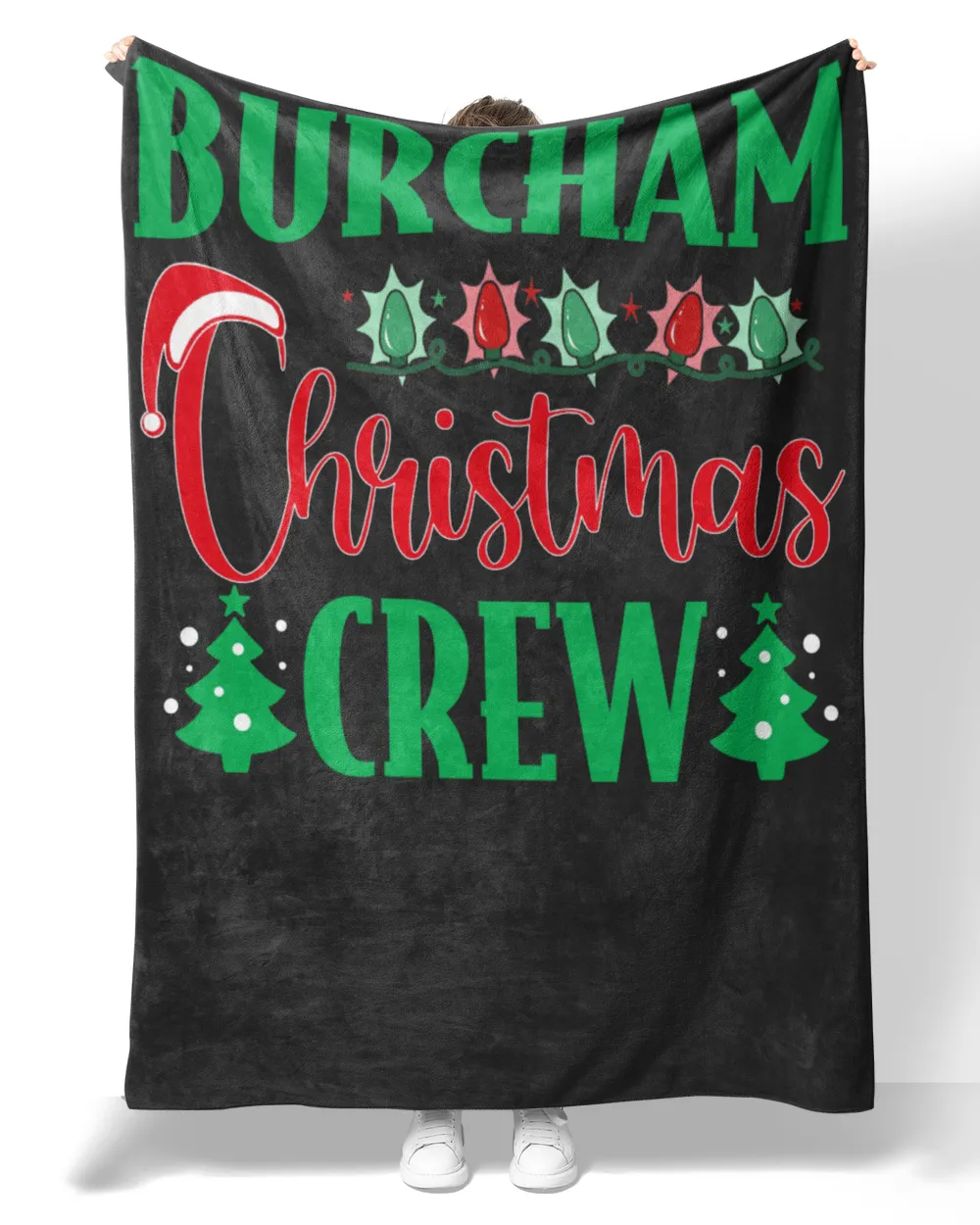 BURCHAM-NT-XM11-01 Premium Mink Sherpa Blanket (60x80in) black 60x80in