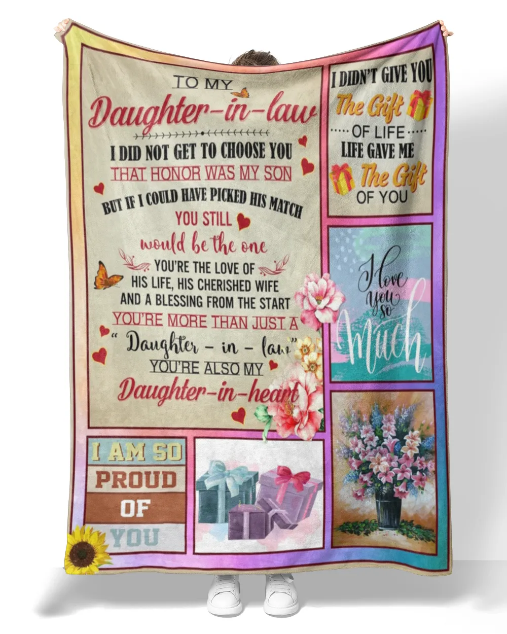 To My Daughter In law I Did Not Get To Choose You That Honor Was My Son's - Daughter In Law Blanket