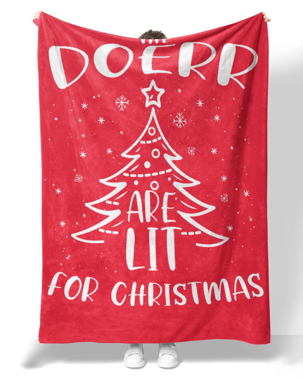 DOERR-NT-XM13-01 Premium Mink Sherpa Blanket (60x80in) red 60x80in