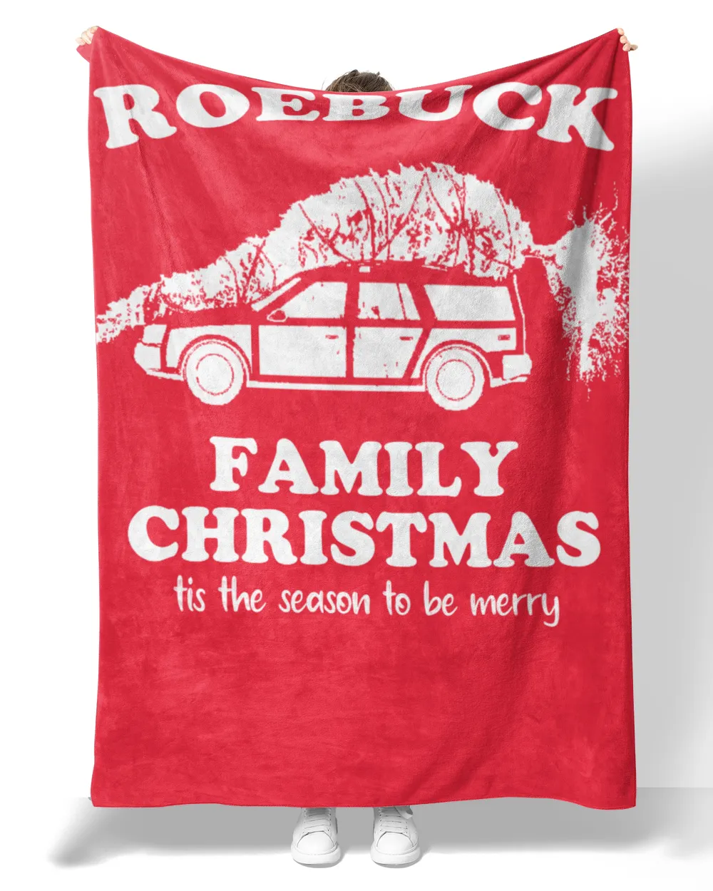ROEBUCK-NT-XM6-01 Premium Mink Sherpa Blanket (60x80in) red 60x80in