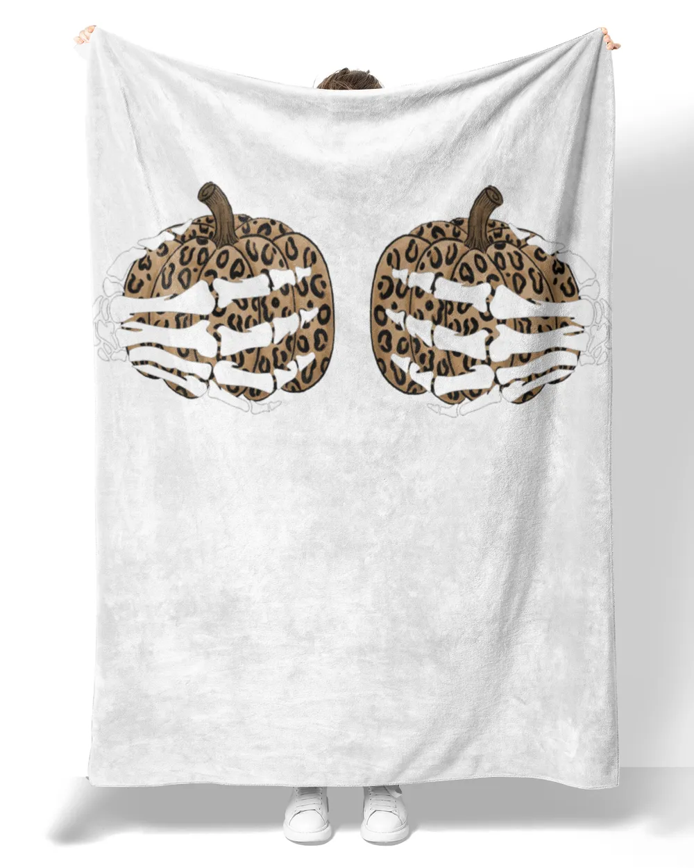 Halloween Pumpkin Shirt Leopard Skeleton Hand Cheetah Retro