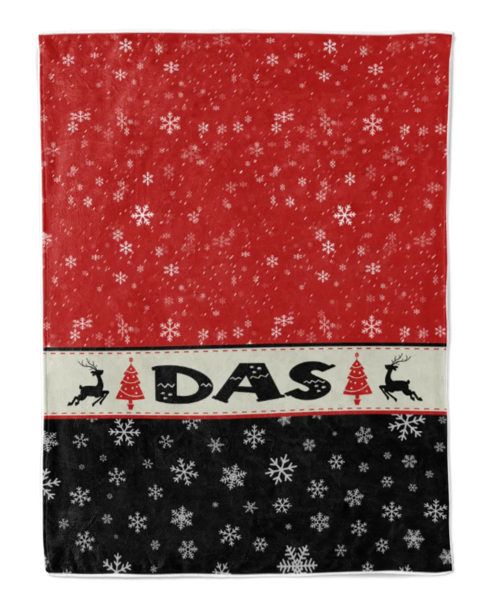 Personalized Christmas Blanket, Xmas Holiday Blanket, Custom Soft Cozy Sherpa Fleece Throw Blankets, Christmas Gift for Fbus00289 Das XMASBL03 Premium Mink Sherpa Blanket (60x80in) white 60x80in