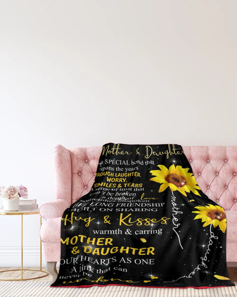 Mother and Daughter Quilt Fleece Blanket Bundle