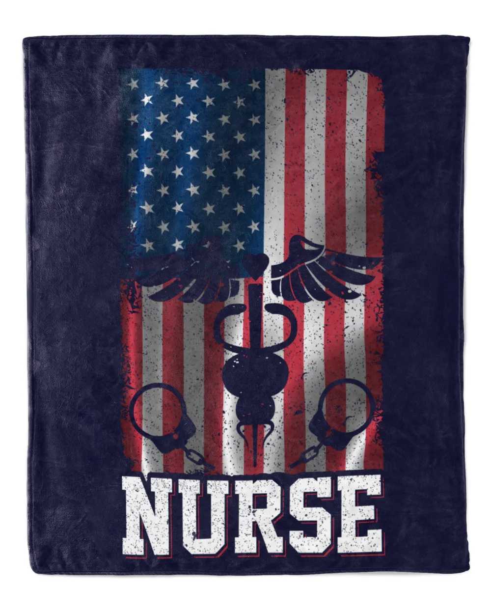 Nurses Equipment With Vintage US Flag