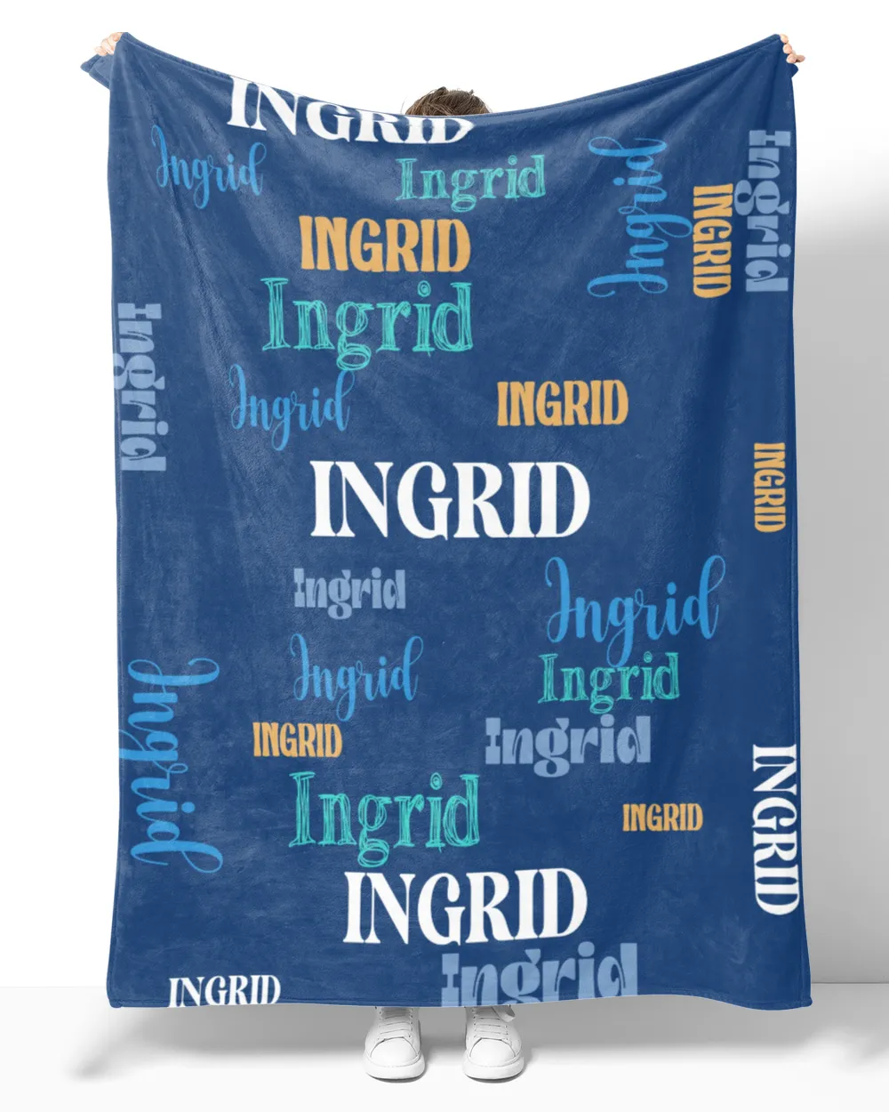 Ingrid Custom Name Blanket