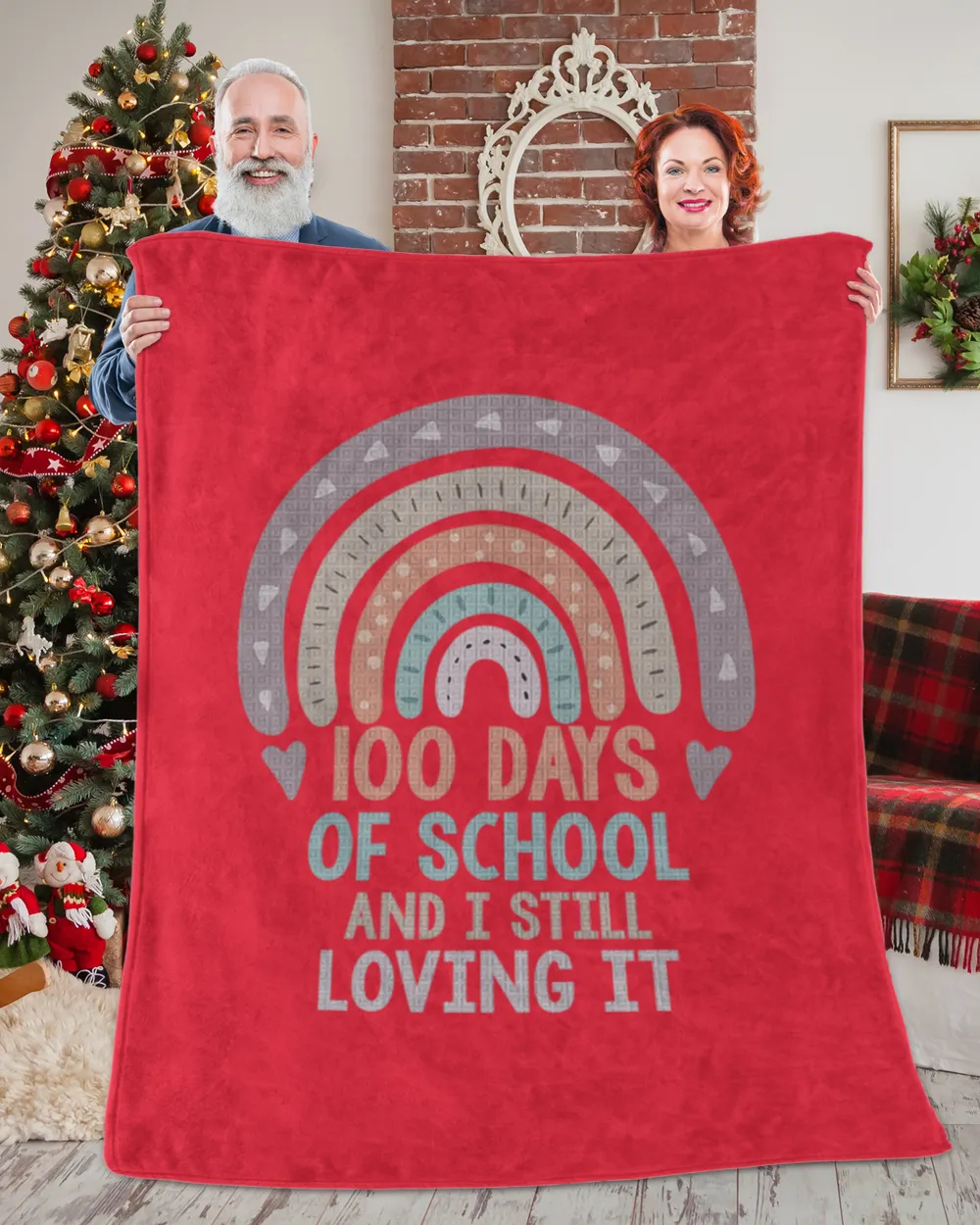 100 Days Of School T-Shirt100 Days Of School And Still Loving It Rainbow 100th Day T-Shirt_by Shaniya Abernathy_ (1) copy