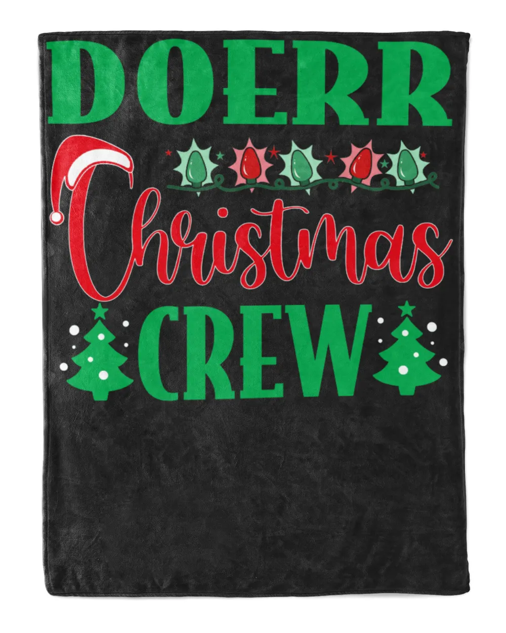 DOERR-NT-XM11-01 Cozy Plush Fleece Blanket (60x80in) black 60x80in