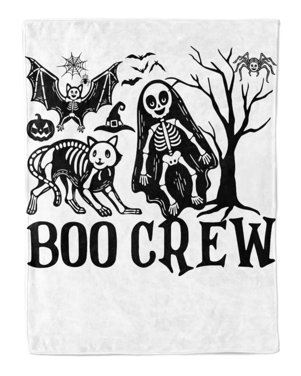 Boo Crew Cat Bat Spider Ghost Skeleton