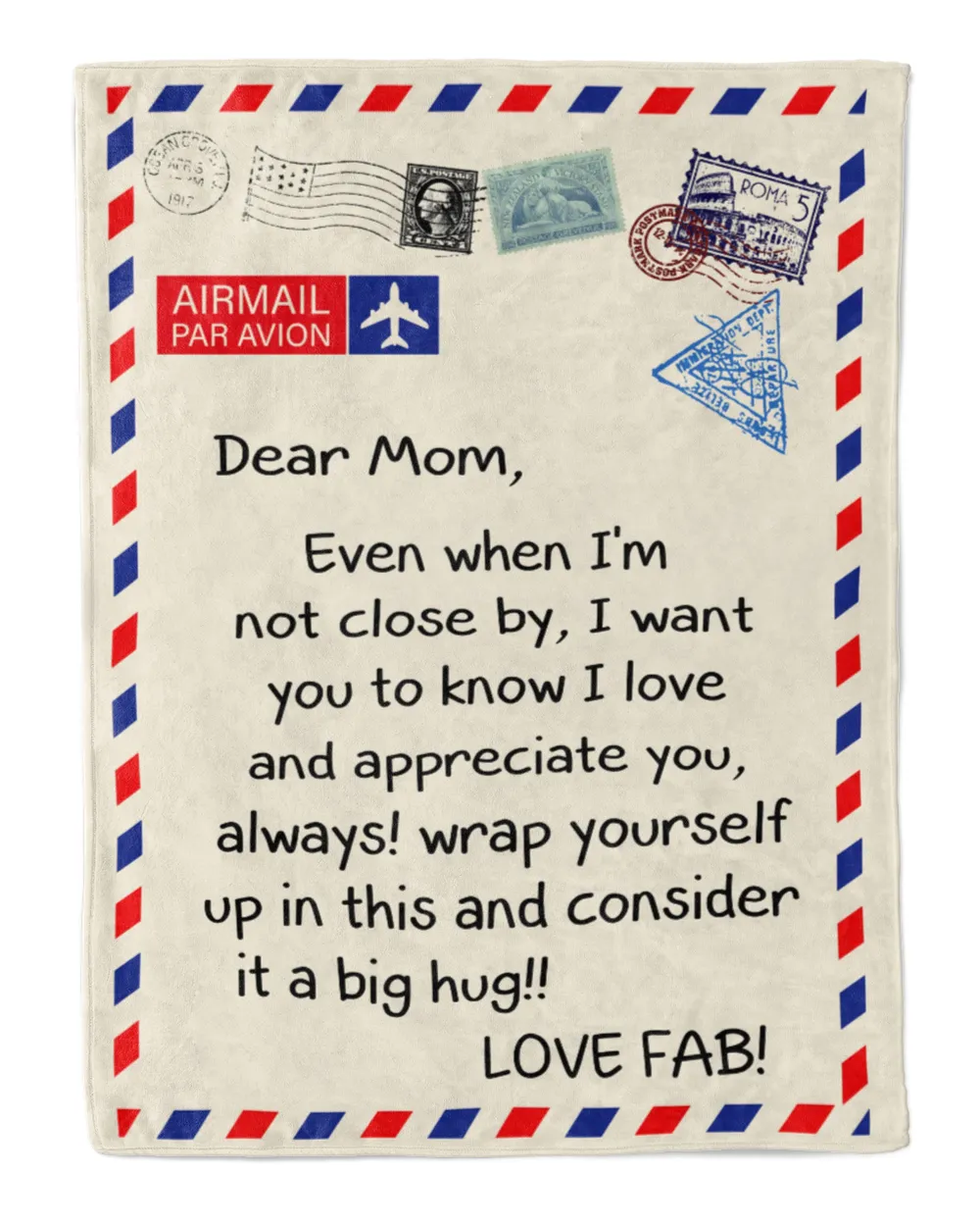 Dear Mom Quilt Fleece Blanket Bundle