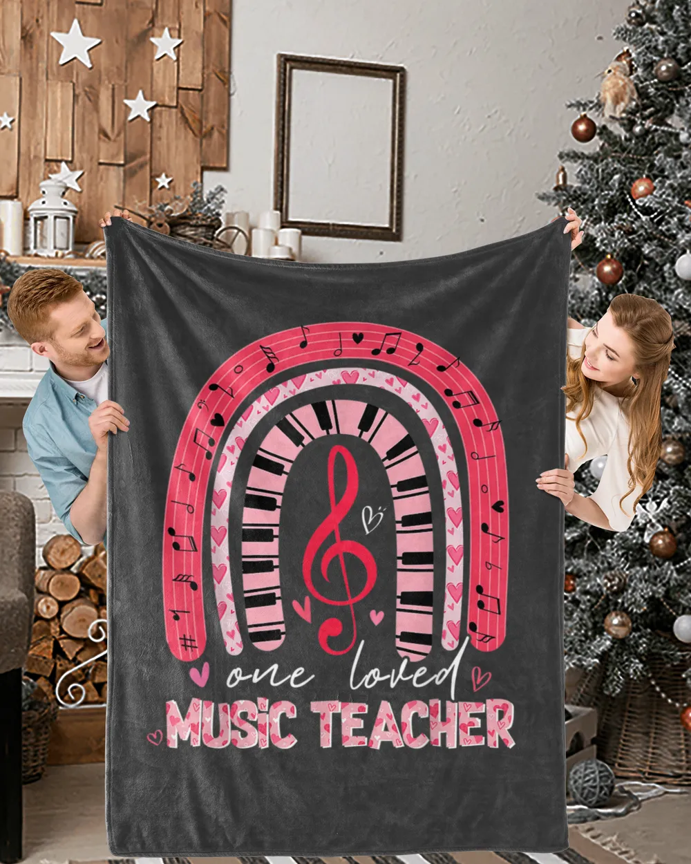 Rainbow One Loved Music Teacher Valentine's Day Matchings