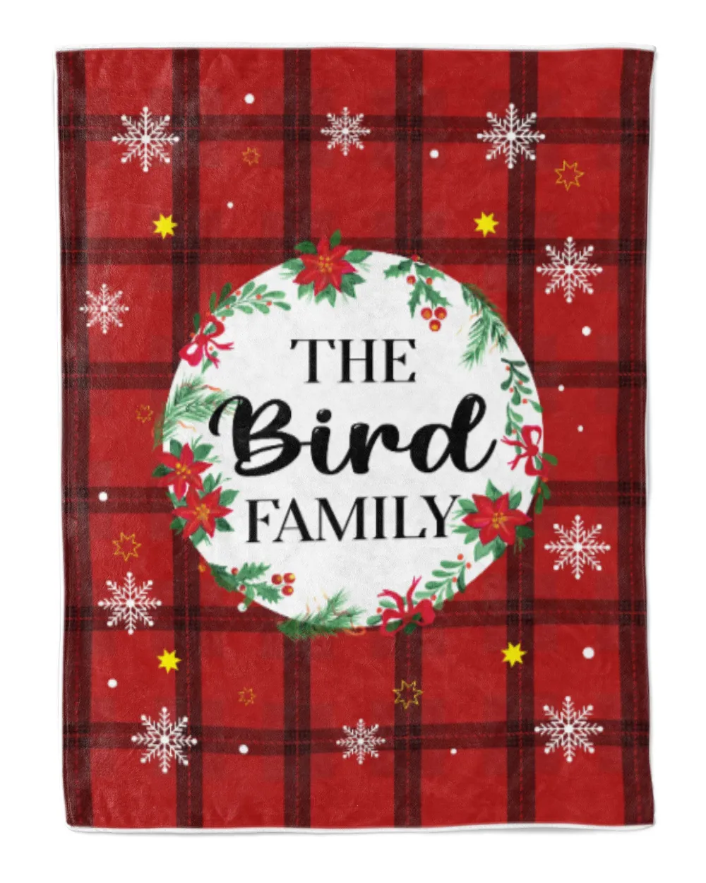 Merry Christmas Fleece Blanket, Personalized Christmas Blanket Gifts for Fbus00855 Bird XMASBL04 Cozy Plush Fleece Blanket (60x80in) white 60x80in