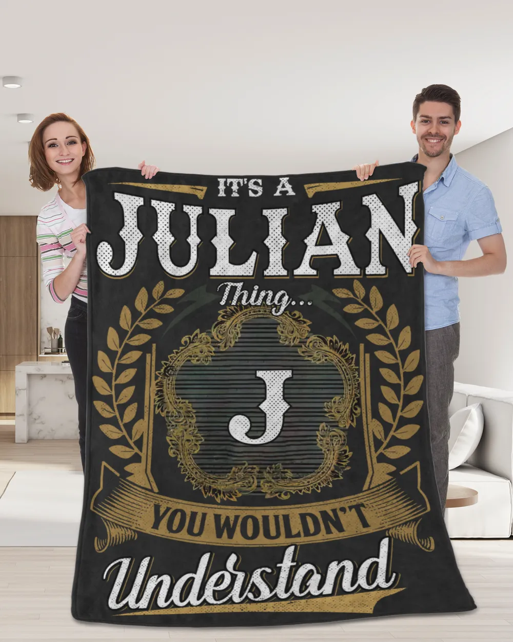 JULIAN-NT-B1 Cozy Plush Fleece Blanket (60x80in) black 60x80in