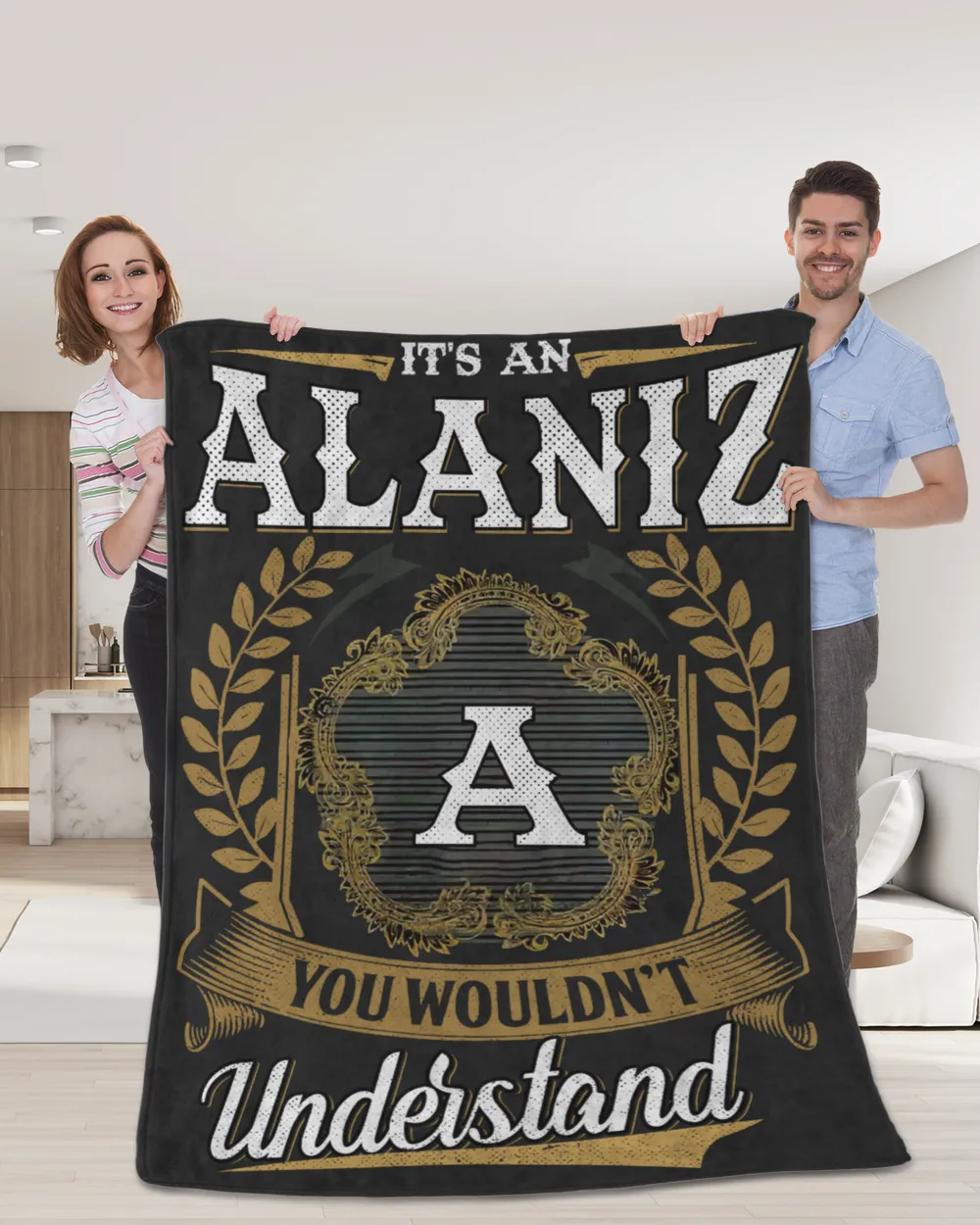 ALANIZ-NT-B1 Cozy Plush Fleece Blanket (60x80in) black 60x80in