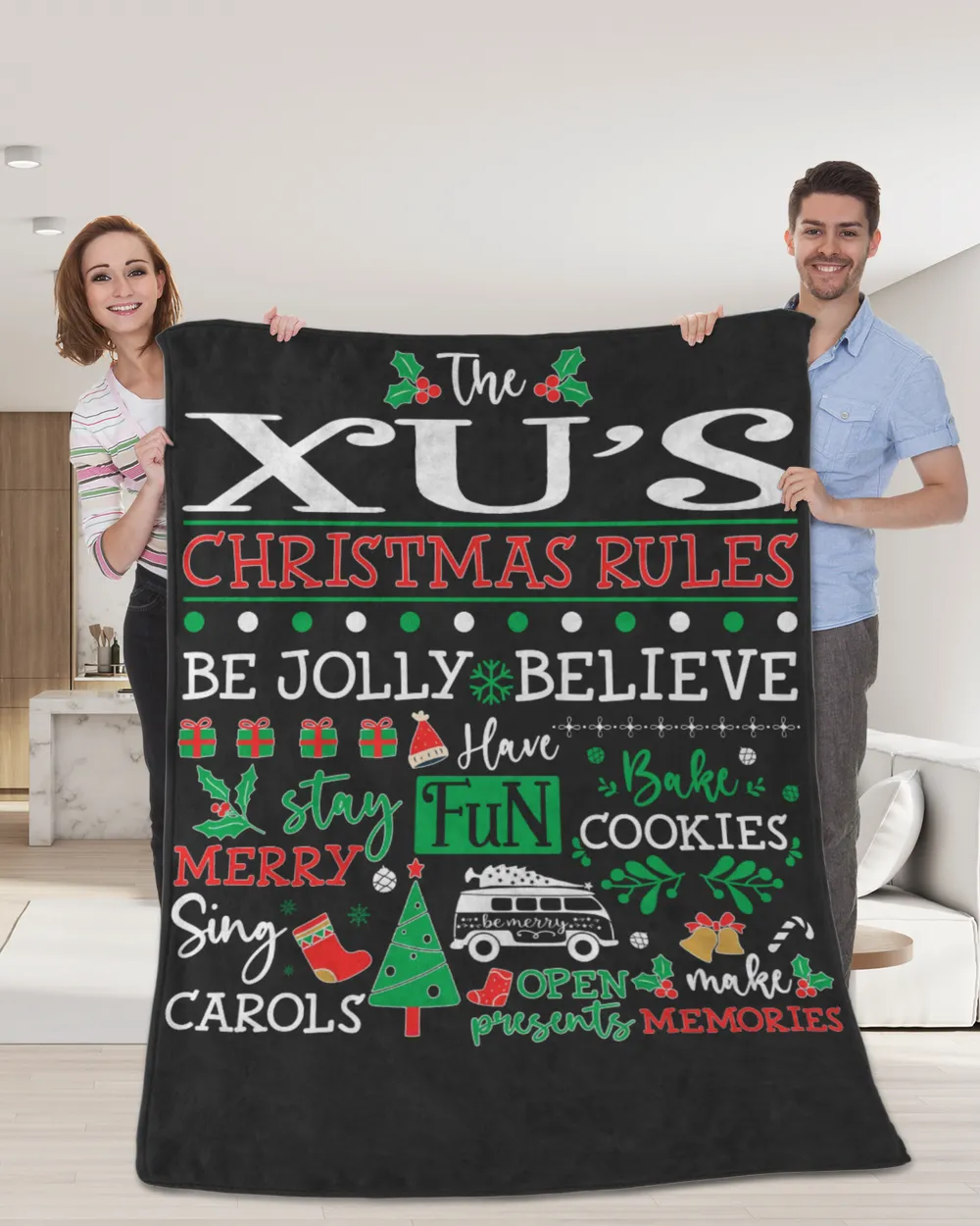 XU-NT-XM10 Cozy Plush Fleece Blanket (60x80in) black 60x80in