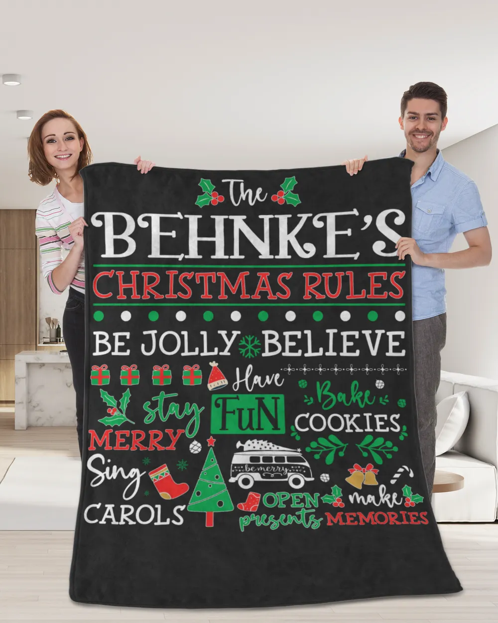 BEHNKE-NT-XM10-01 Cozy Plush Fleece Blanket (60x80in) black 60x80in