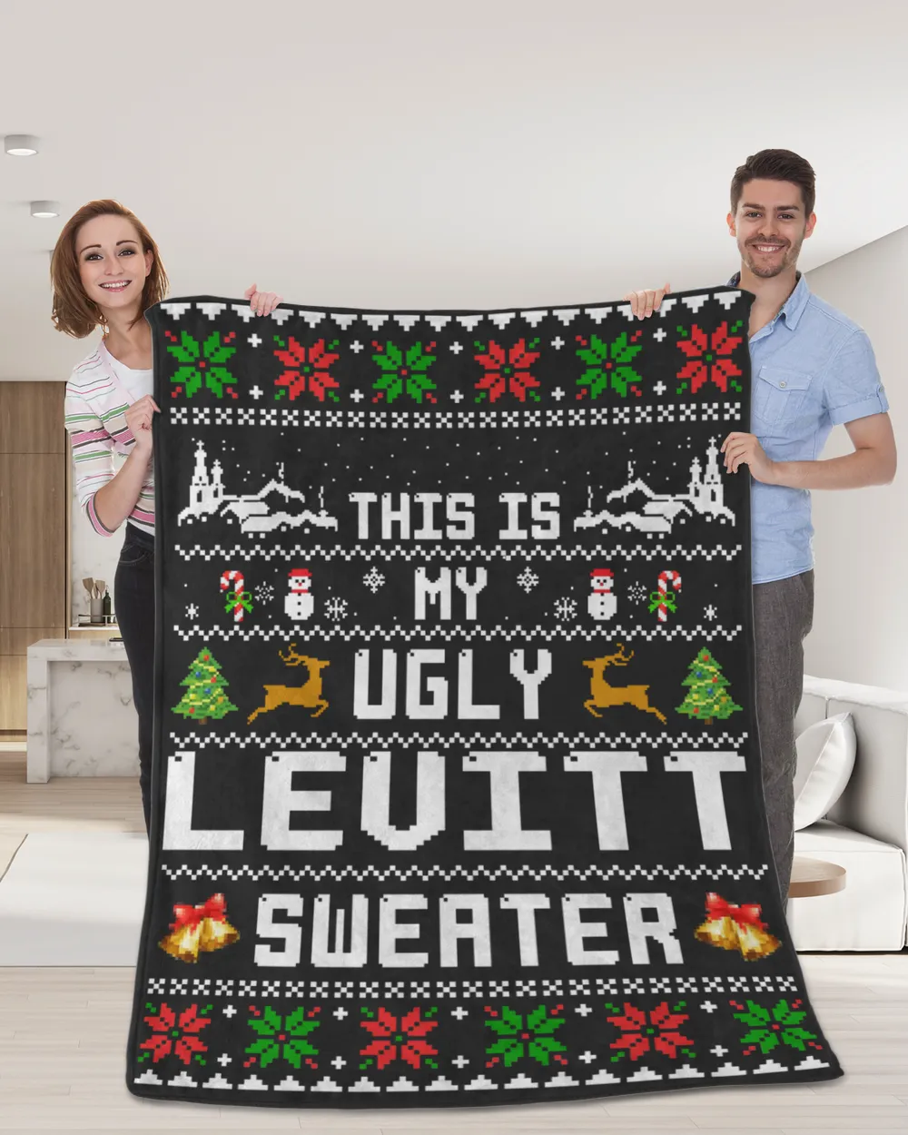 LEVITT-NT-XM15-01 Cozy Plush Fleece Blanket (60x80in) black 60x80in