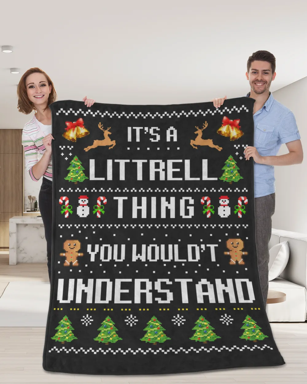 LITTRELL-NT-XM17-01 Cozy Plush Fleece Blanket (60x80in) black 60x80in