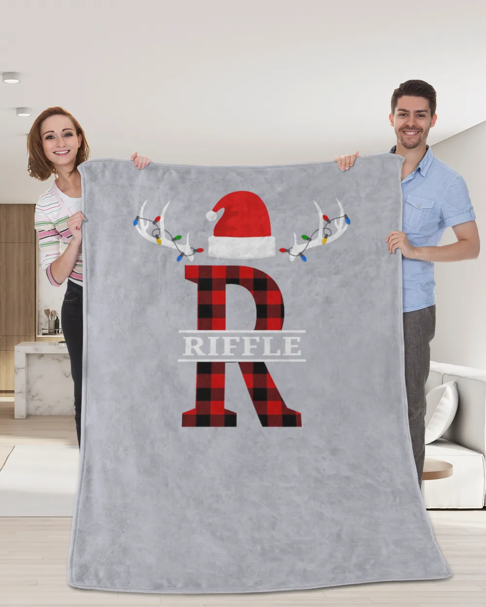 RIFFLE-NT-XM16-01 Cozy Plush Fleece Blanket (60x80in) sport-grey 60x80in