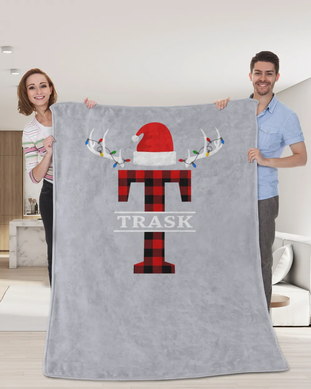 TRASK-NT-XM16-01 Cozy Plush Fleece Blanket (60x80in) sport-grey 60x80in