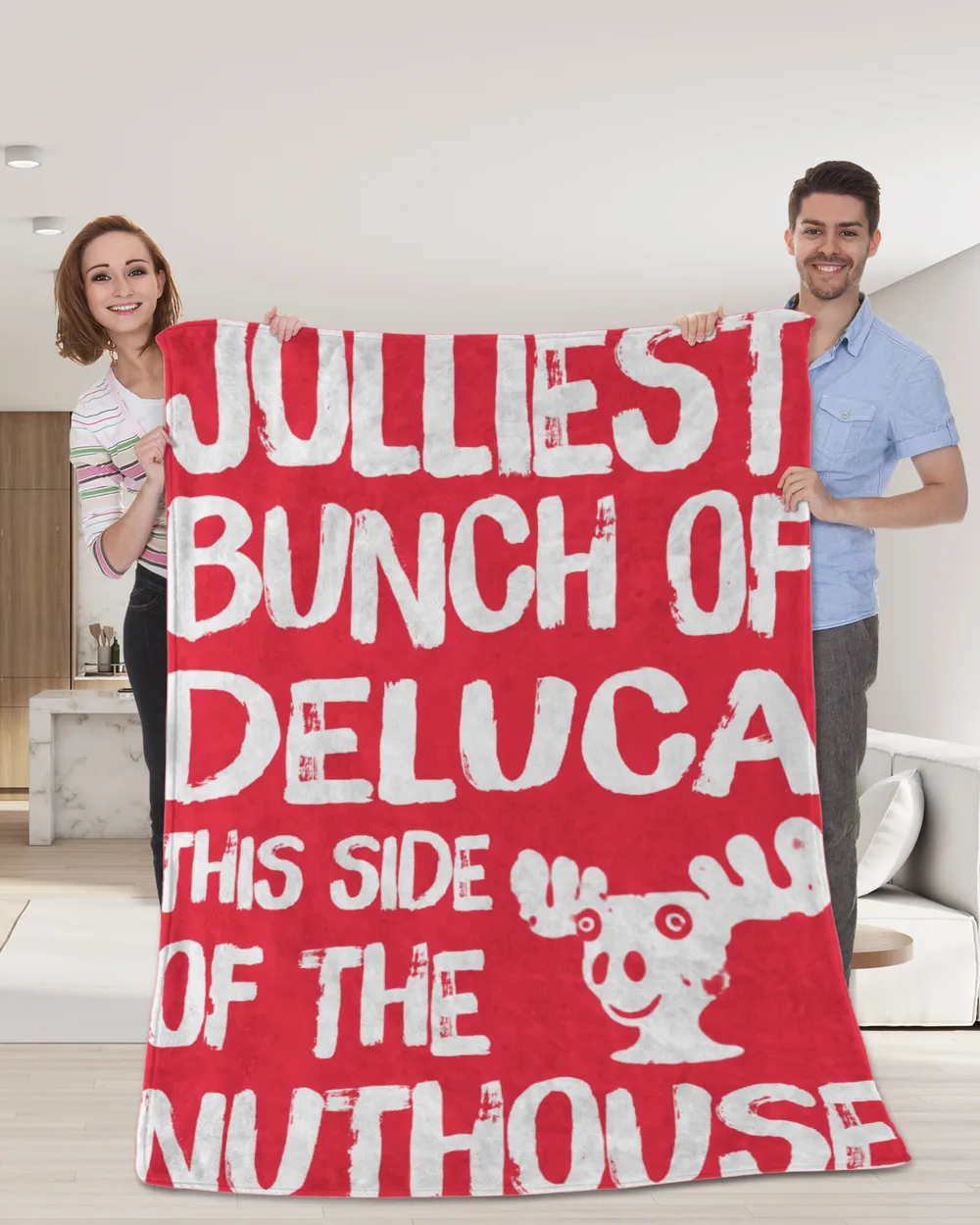 DELUCA-NT-XM14 Cozy Plush Fleece Blanket (60x80in) red 60x80in
