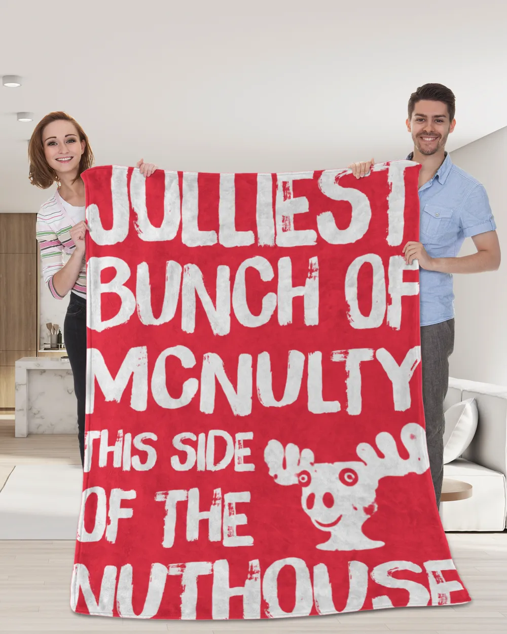MCNULTY-NT-XM14 Cozy Plush Fleece Blanket (60x80in) red 60x80in
