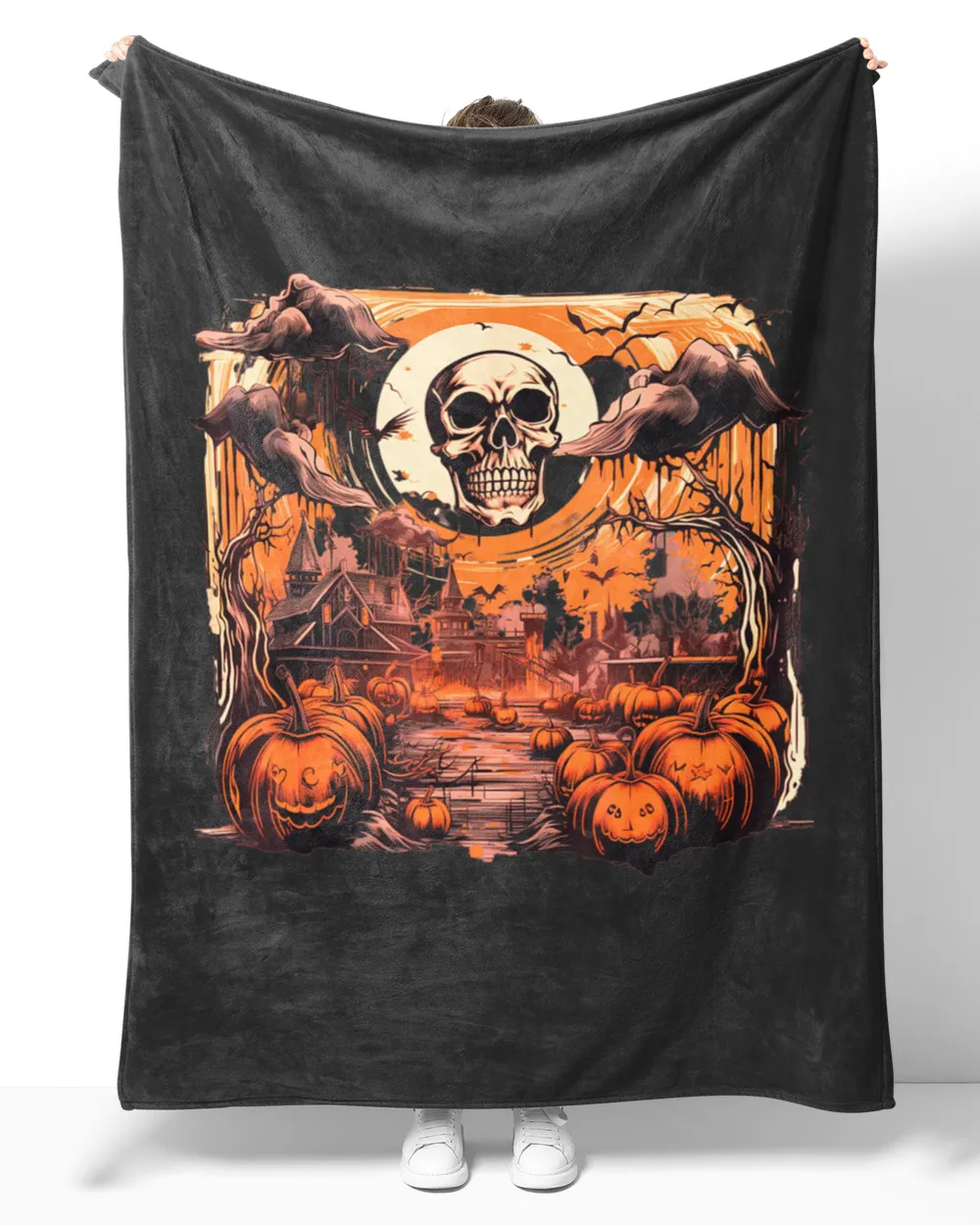 Halloween Amusement Park Skeleton Knight Lord's Invitation Hoodies Tank top