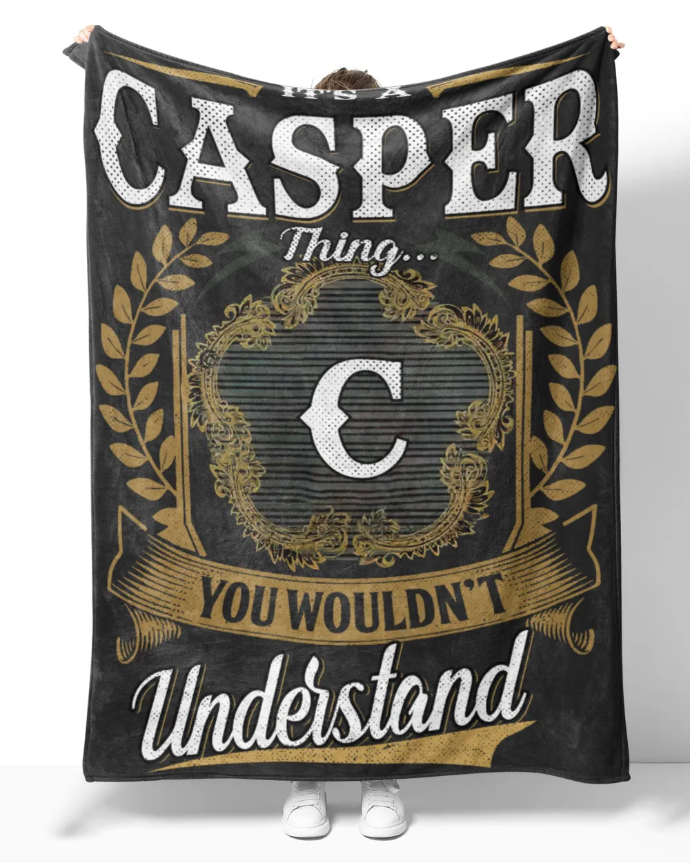 CASPER-NT-B1 Cozy Plush Fleece Blanket (60x80in) black 60x80in