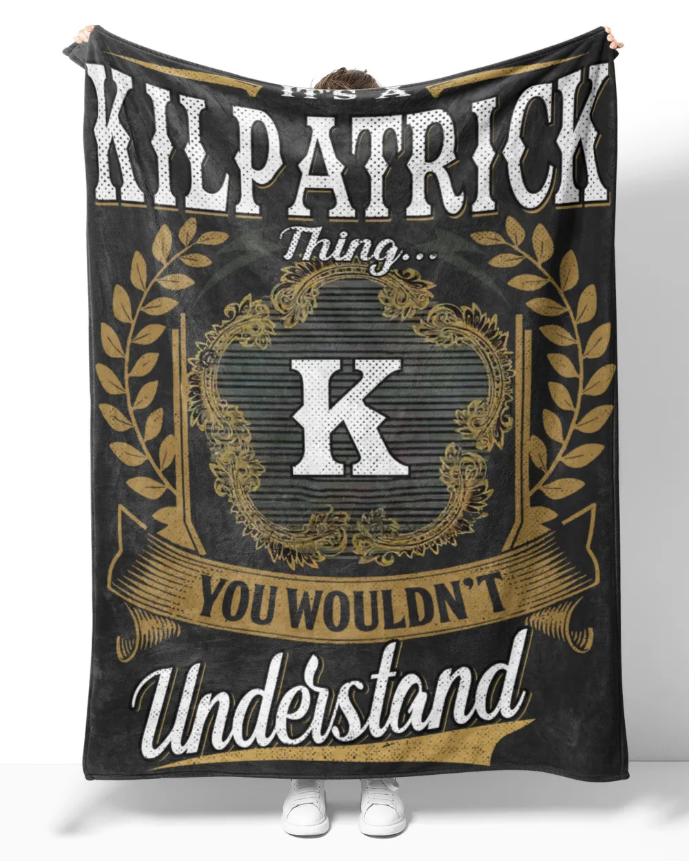 KILPATRICK-NT-B1 Cozy Plush Fleece Blanket (60x80in) black 60x80in