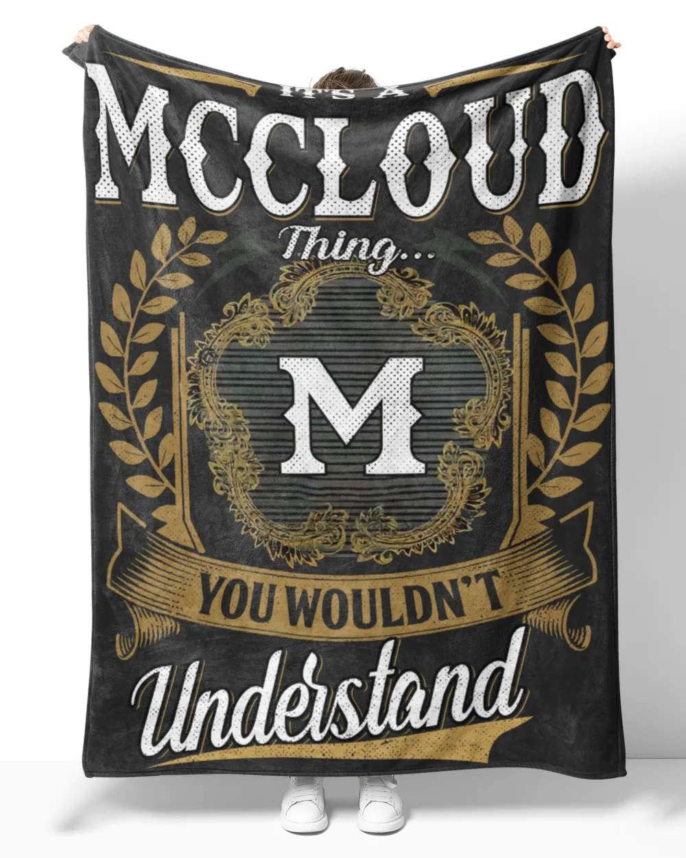 MCCLOUD-NT-B1 Cozy Plush Fleece Blanket (60x80in) black 60x80in