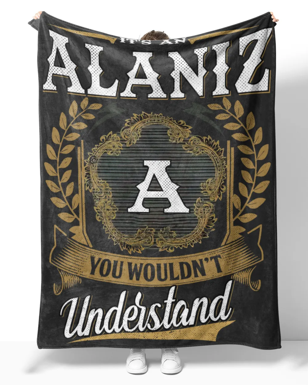 ALANIZ-NT-B1 Cozy Plush Fleece Blanket (60x80in) black 60x80in